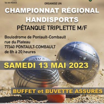 Championnat Régional Handisport Pétanque